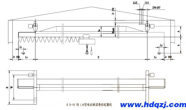 LDA型單梁起重機 LDA型單梁起重機